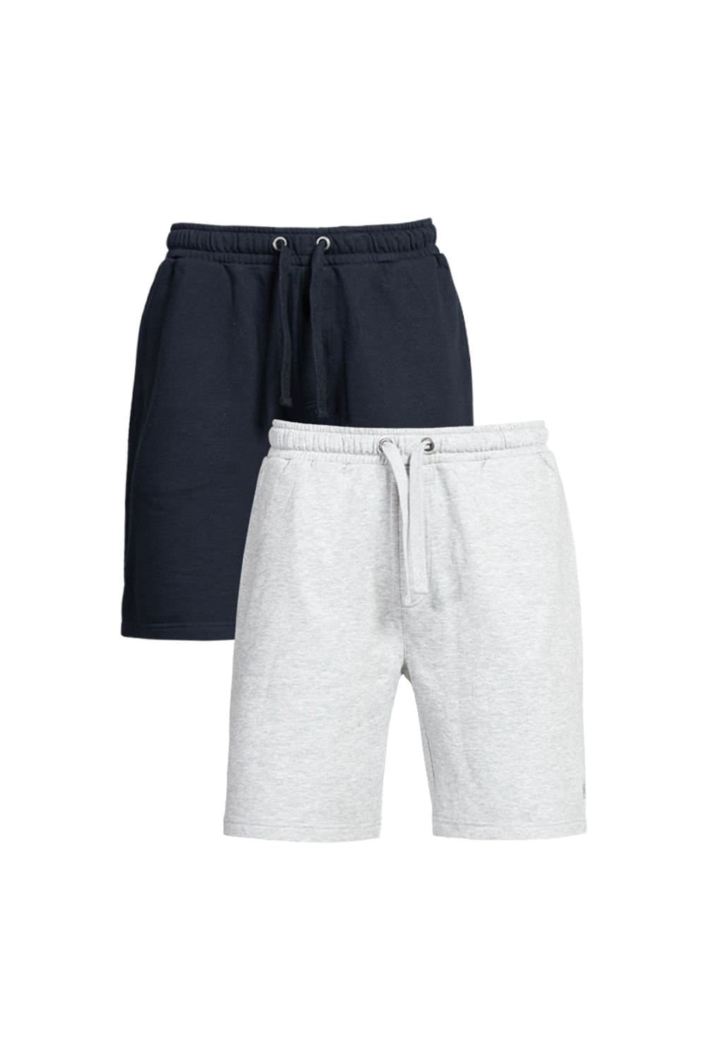 French Connection French Connection Men's 2 Pack Cotton Jersey Shorts in Navy