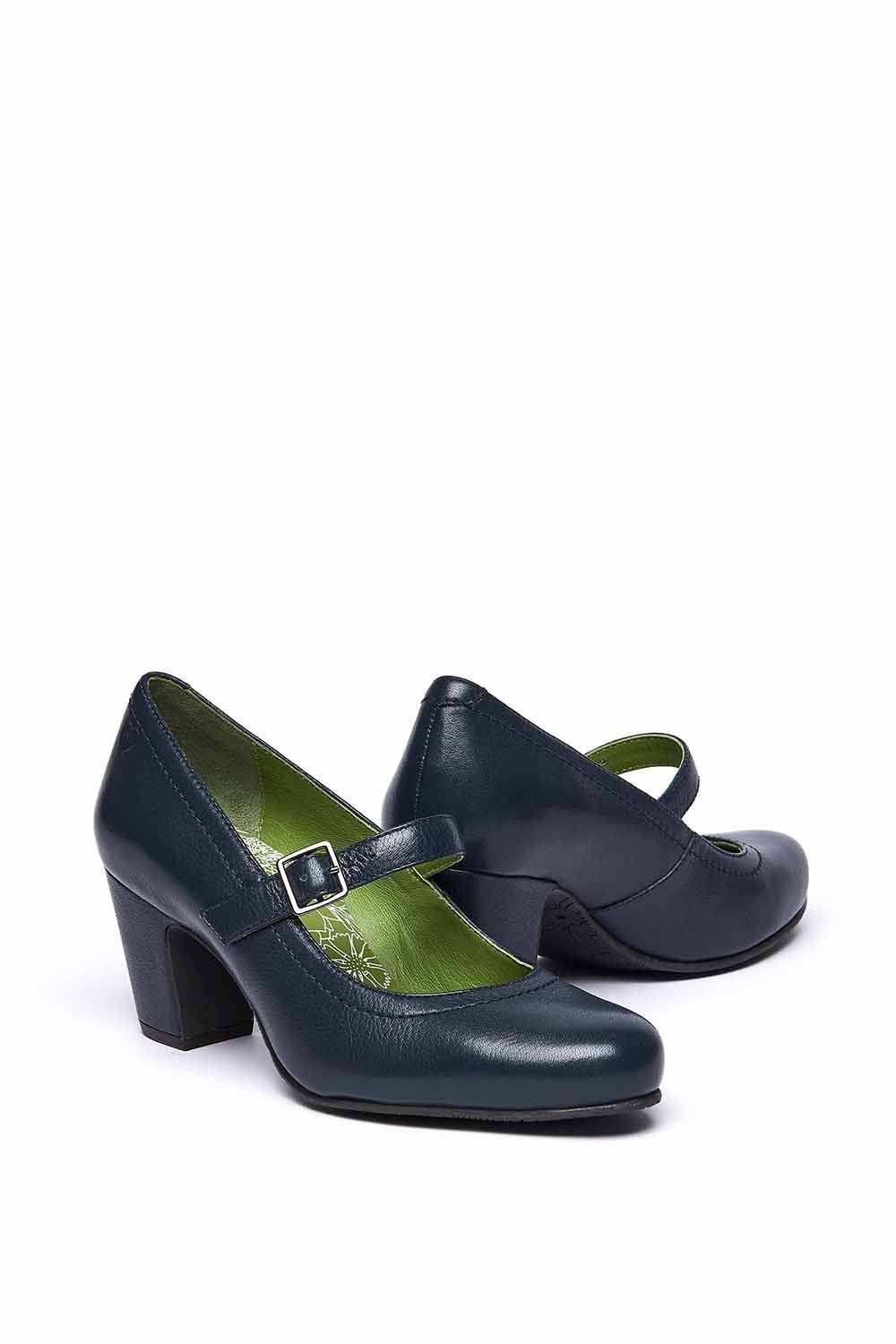 Moshulu Moshulu Women's 'Biambi' Leather Bar Shoes in Indigo - 3