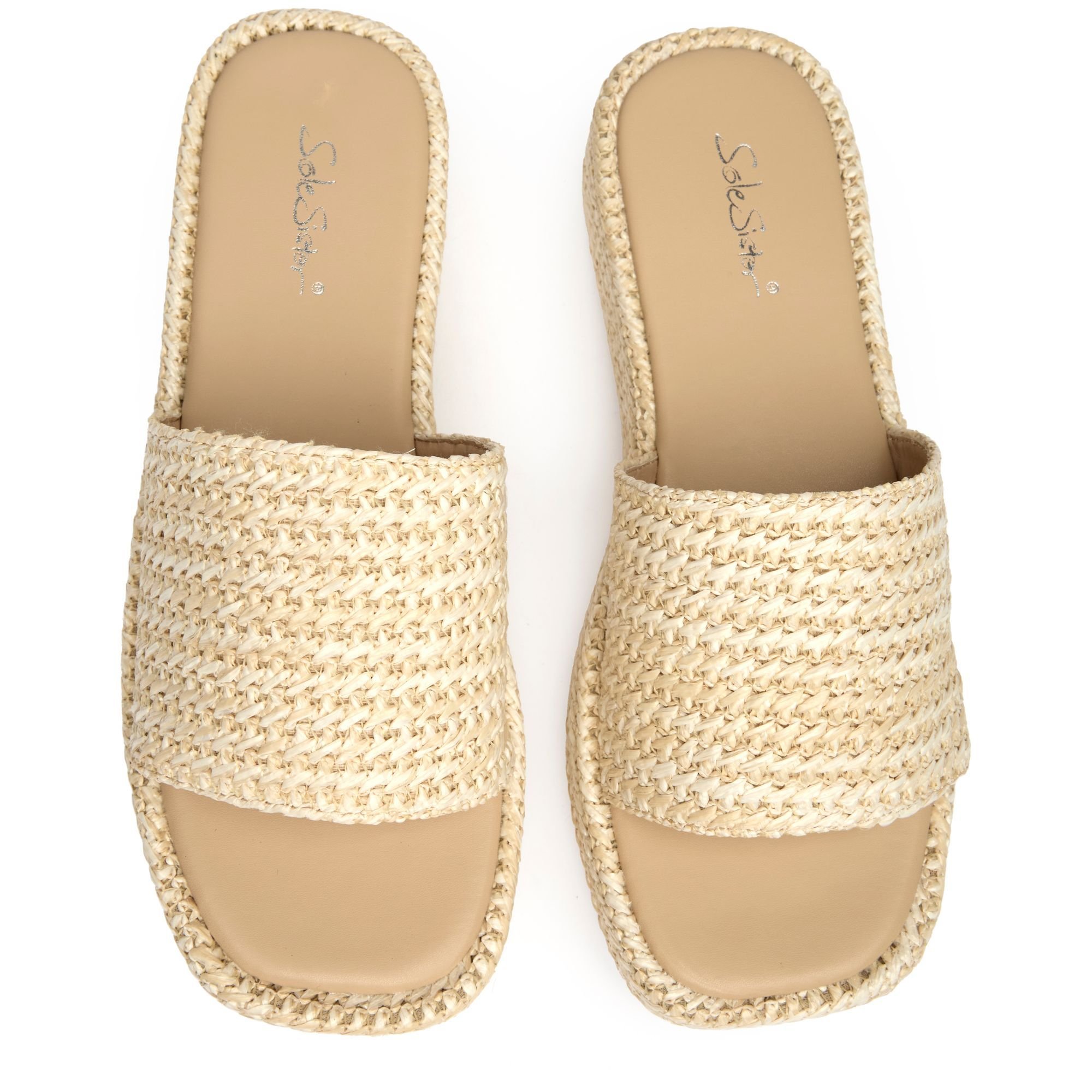 SOLESISTER SOLESISTER Women's Seren Weave Flatform Sandals in Natural - 2