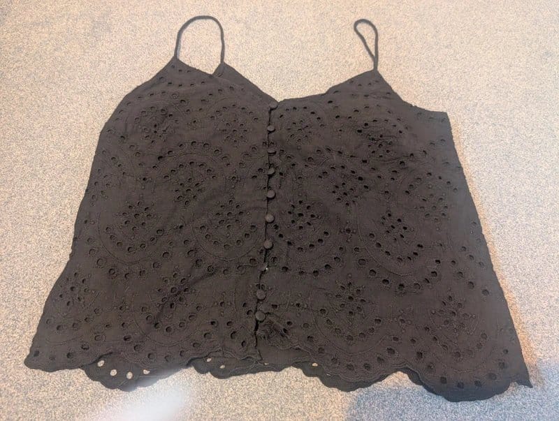 New Look Black Lace Cami Top