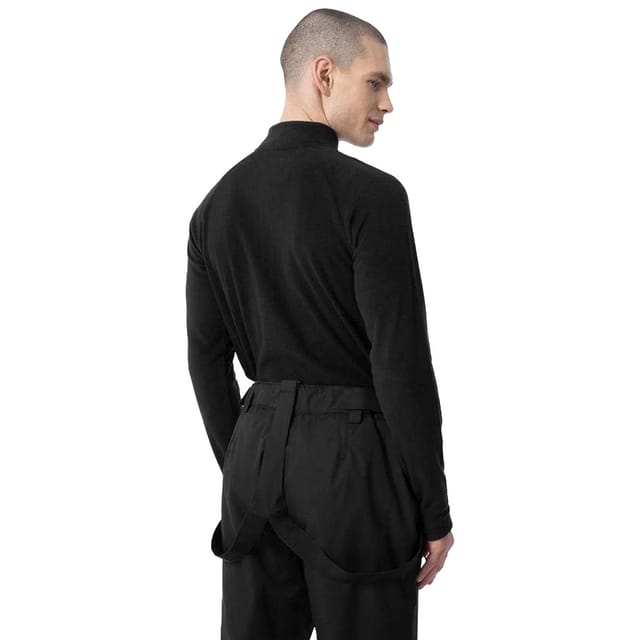 4F 4F Men's Fleece Quarter Zip Sweatshirt in Black - 2
