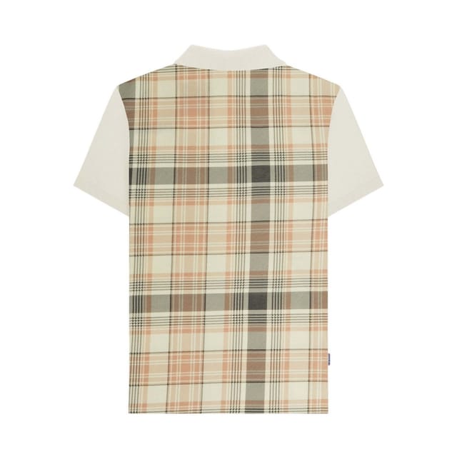 Lambretta Lambretta Men's Classic Checked Polo Shirt in Medium Beige - 2