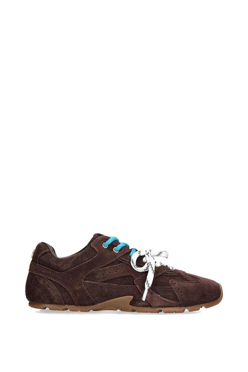 Steve Madden STEVE MADDEN Women's 'Aziel Dark Brown' Suede Leather Trainers in Dark Brown