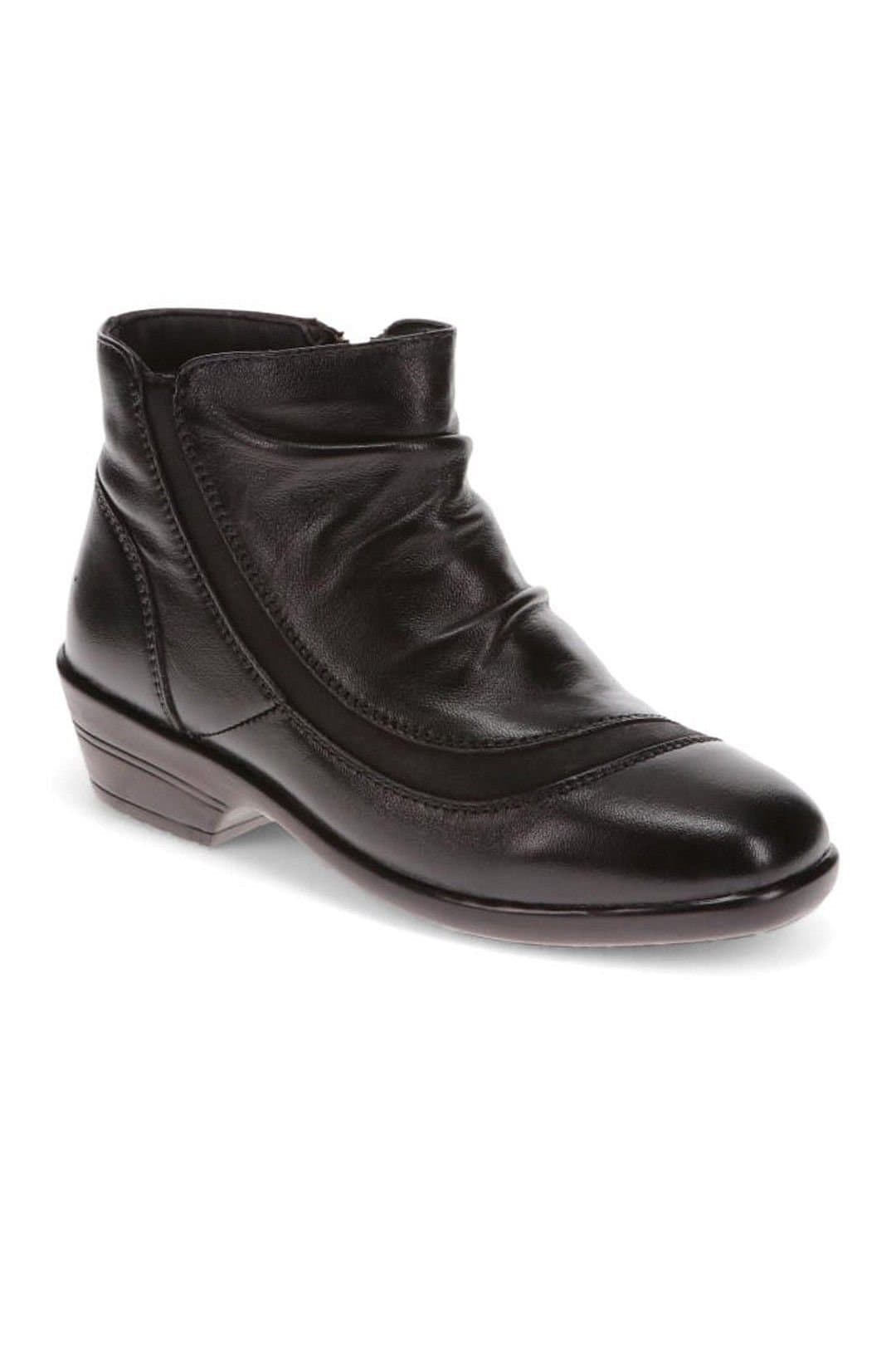 Pavers Pavers Women's Wedge-Heeled Ankle Boots in Black