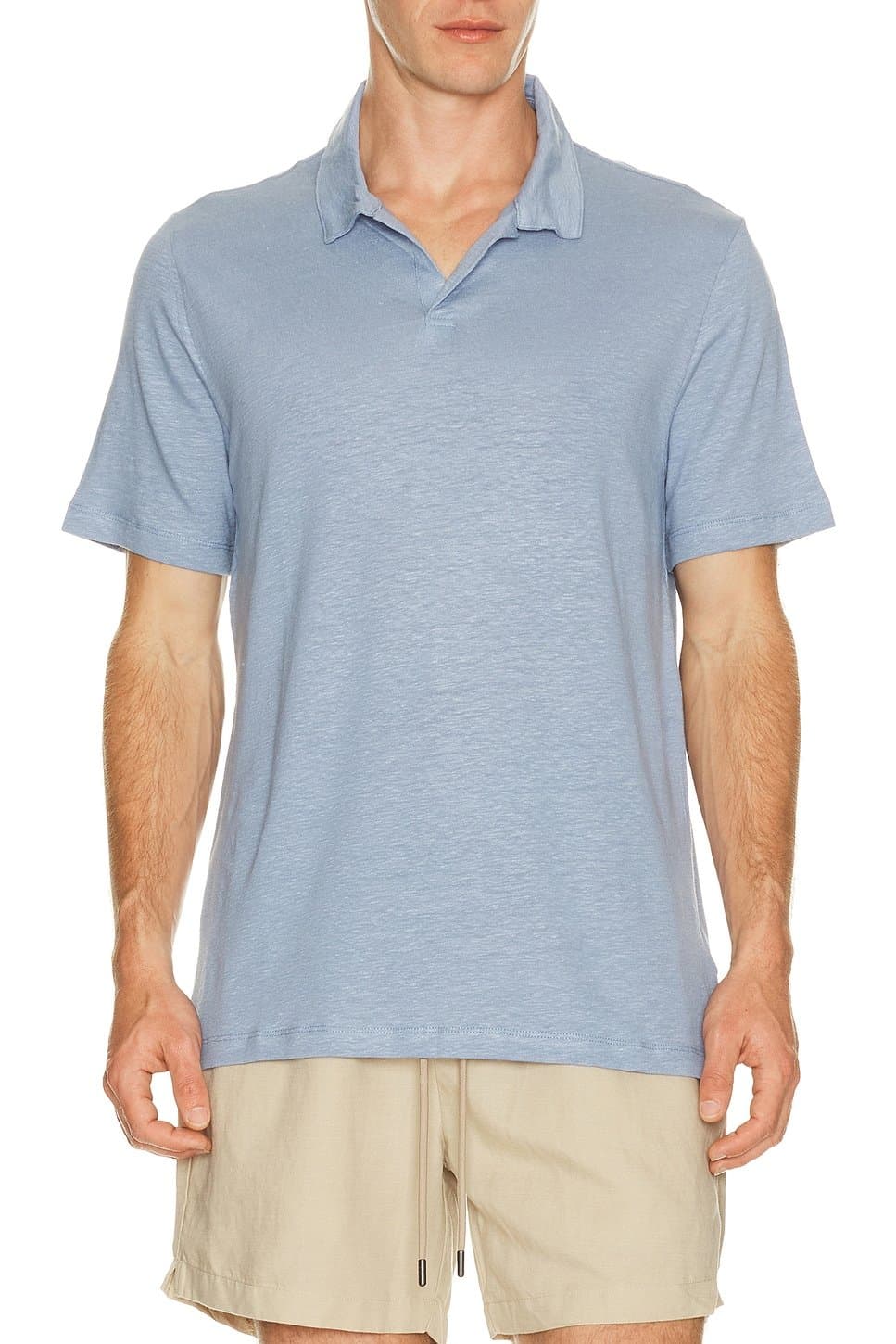 revolve Shaun Stretch Linen Polo