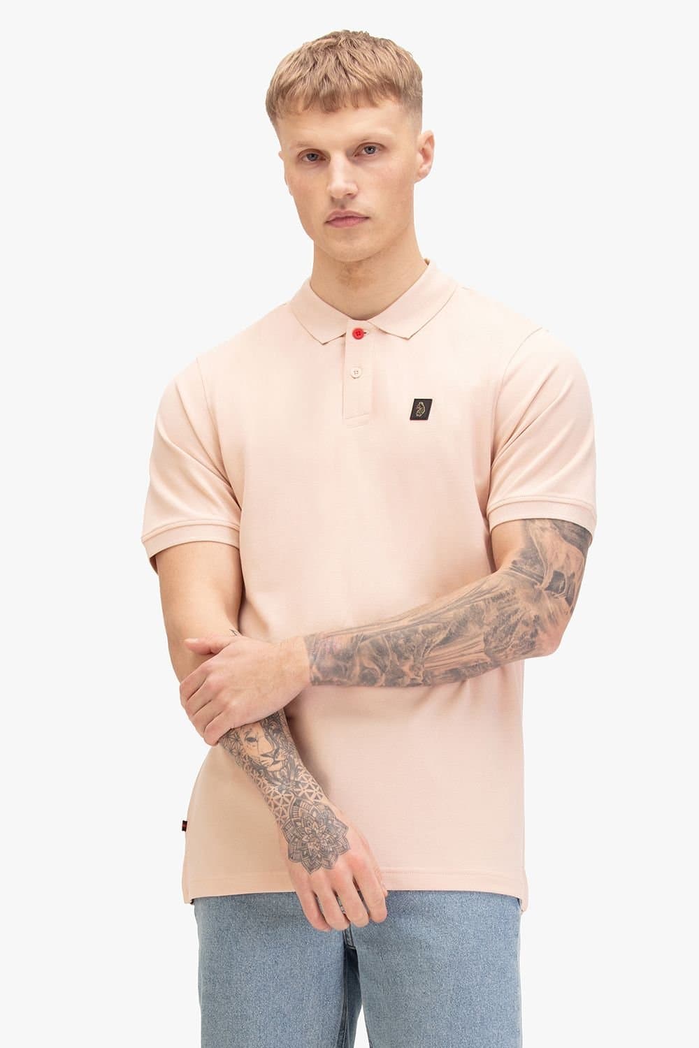 Luke 1977 Luke 1977 Men's New Mead 1000 Polo in Pale Pink