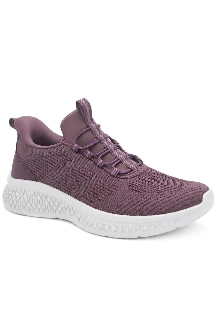 Pavers Pavers Women's Easy Step In Lightweight Memory Foam Trainers in Purple - 1