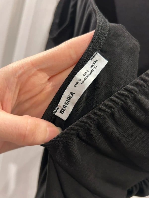 Bershka Bershka black ruched bodysuit - 1