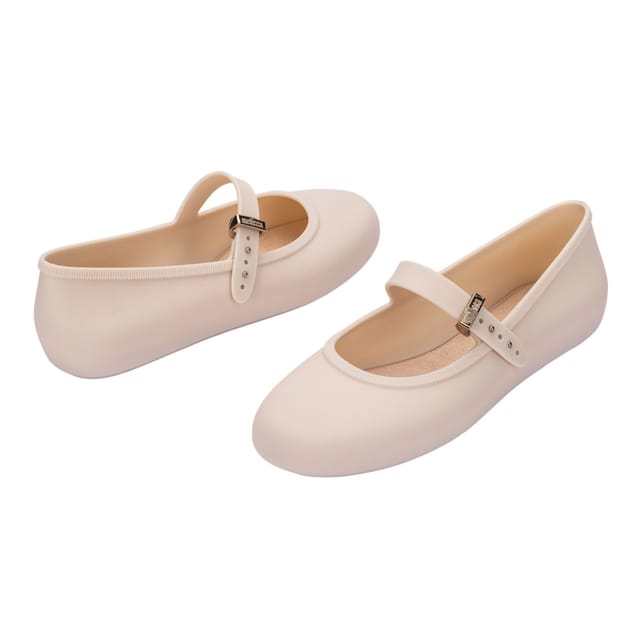 Melissa Shoes Melissa Shoes Women's Soft Ballerina Jelly Ballet Shoes in Beige - 3