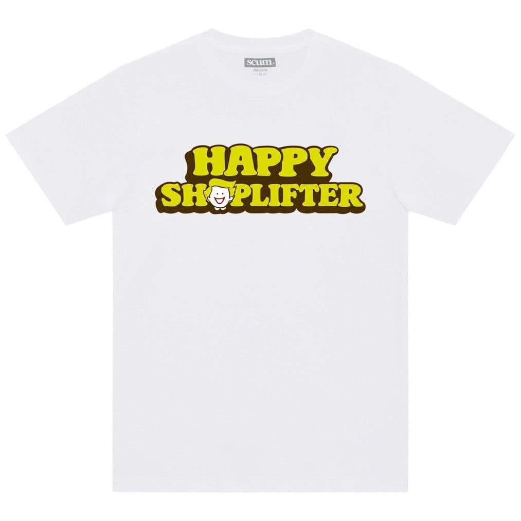 Scum Scum Men's Happy Shoplifter T-Shirt in White