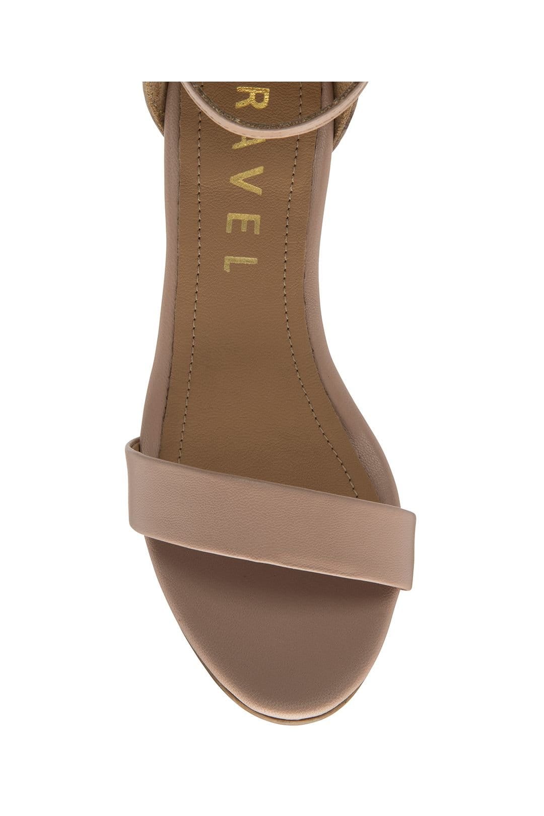 Ravel Ravel Women's 'Callie' Leather Heeled Sandals in Pink - 4