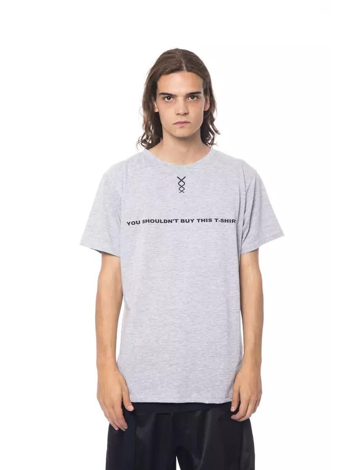 Other Other Men's Gray Cotton T-Shirt in Grey