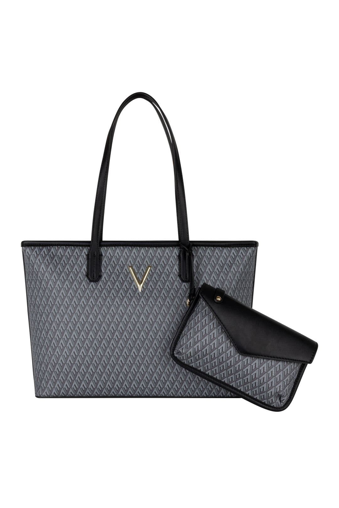 Valentino Bags Valentino Bags Women's Valentino Queen V Logo Shopper Nero - Multi in Black