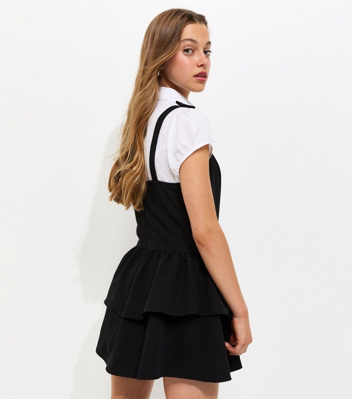 New Look Girls' Black Bow Strap Rara School Dress New Look - 4