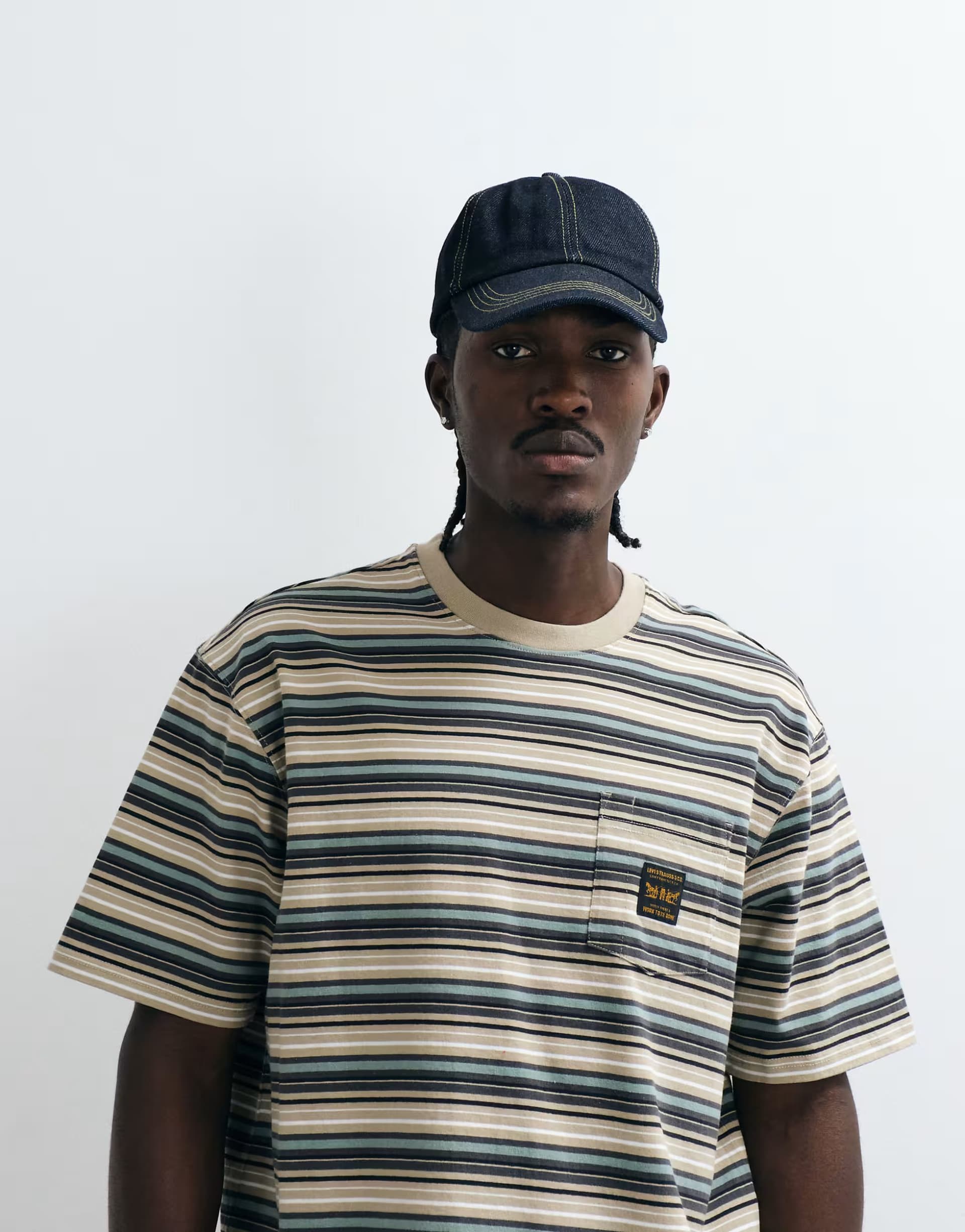 ASOS Levi's short sleeve workwear pocket t-shirt in brown