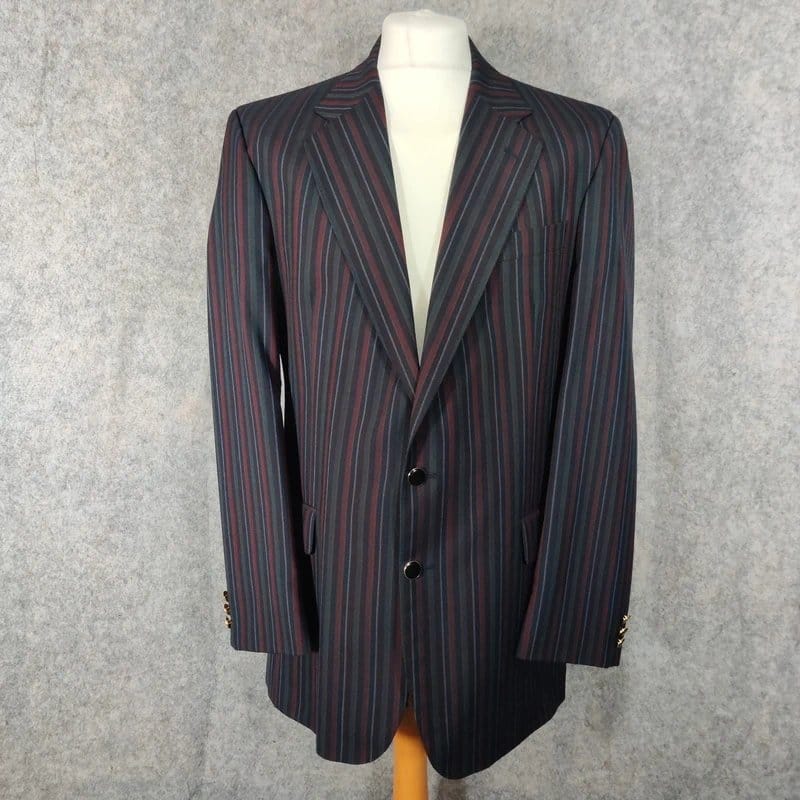 Brook Taverner Red Green Henley Striped Jacket