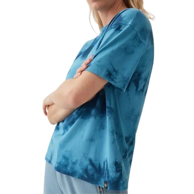 Belstaff Belstaff Women's Wave Dye Ride Ocean Blue T-Shirt - 3