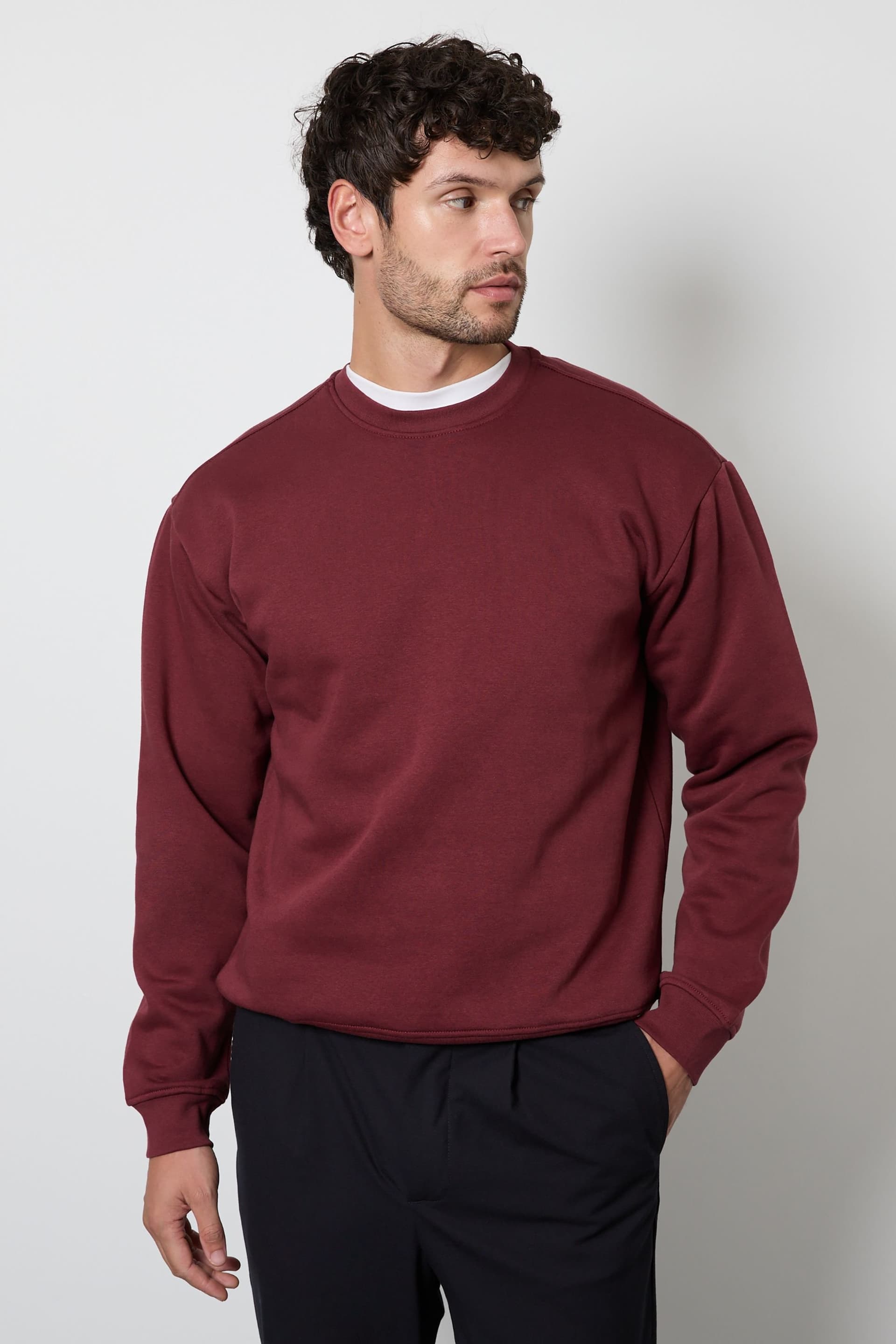 Burton Burton Men's Burgundy Crew Neck Sweatshirt