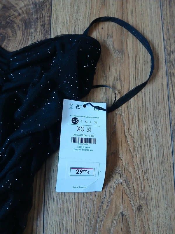 Bershka Black glittery bershka dress