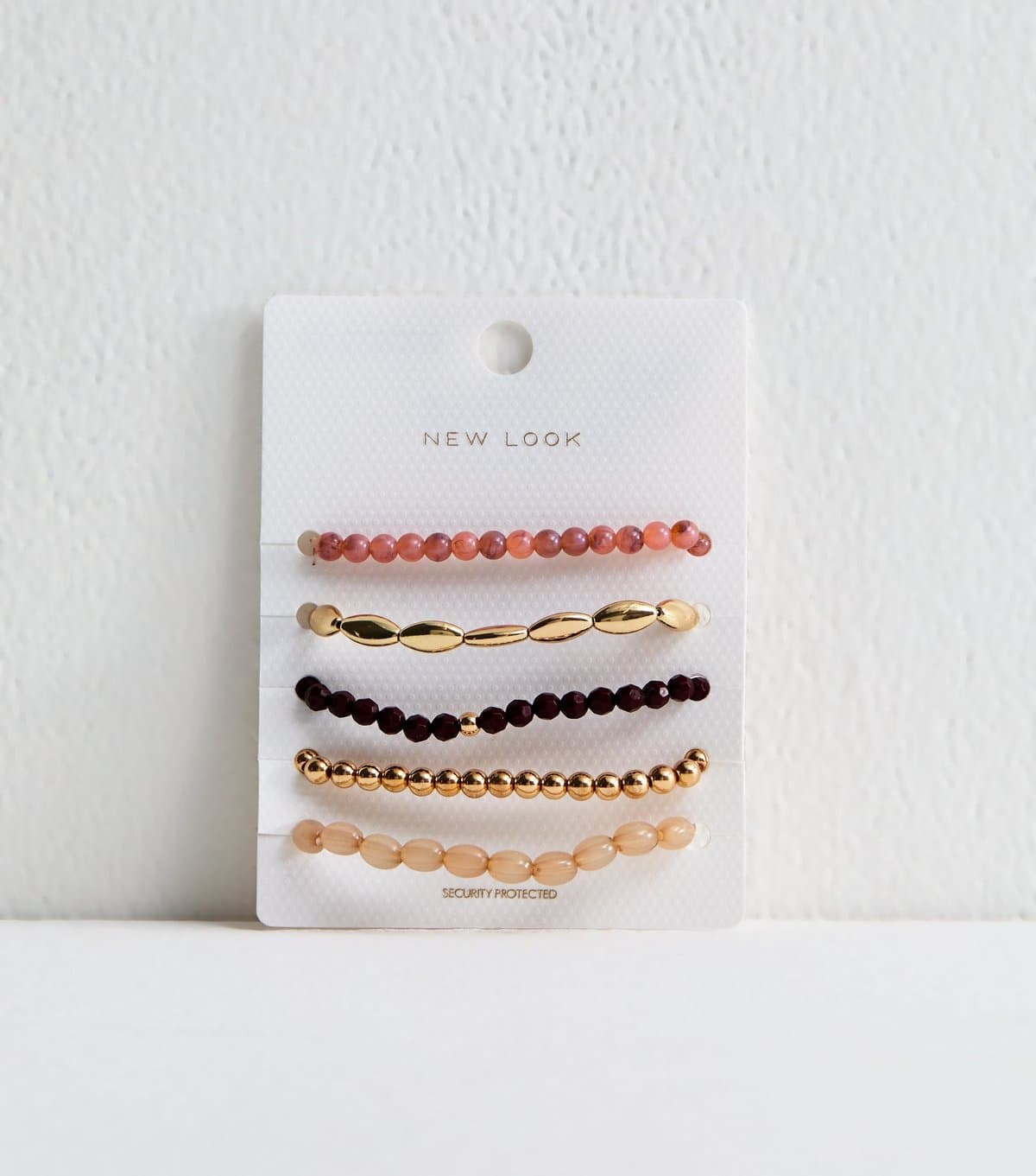 New Look Multicolour Pack of 5 Beaded Bracelets New Look