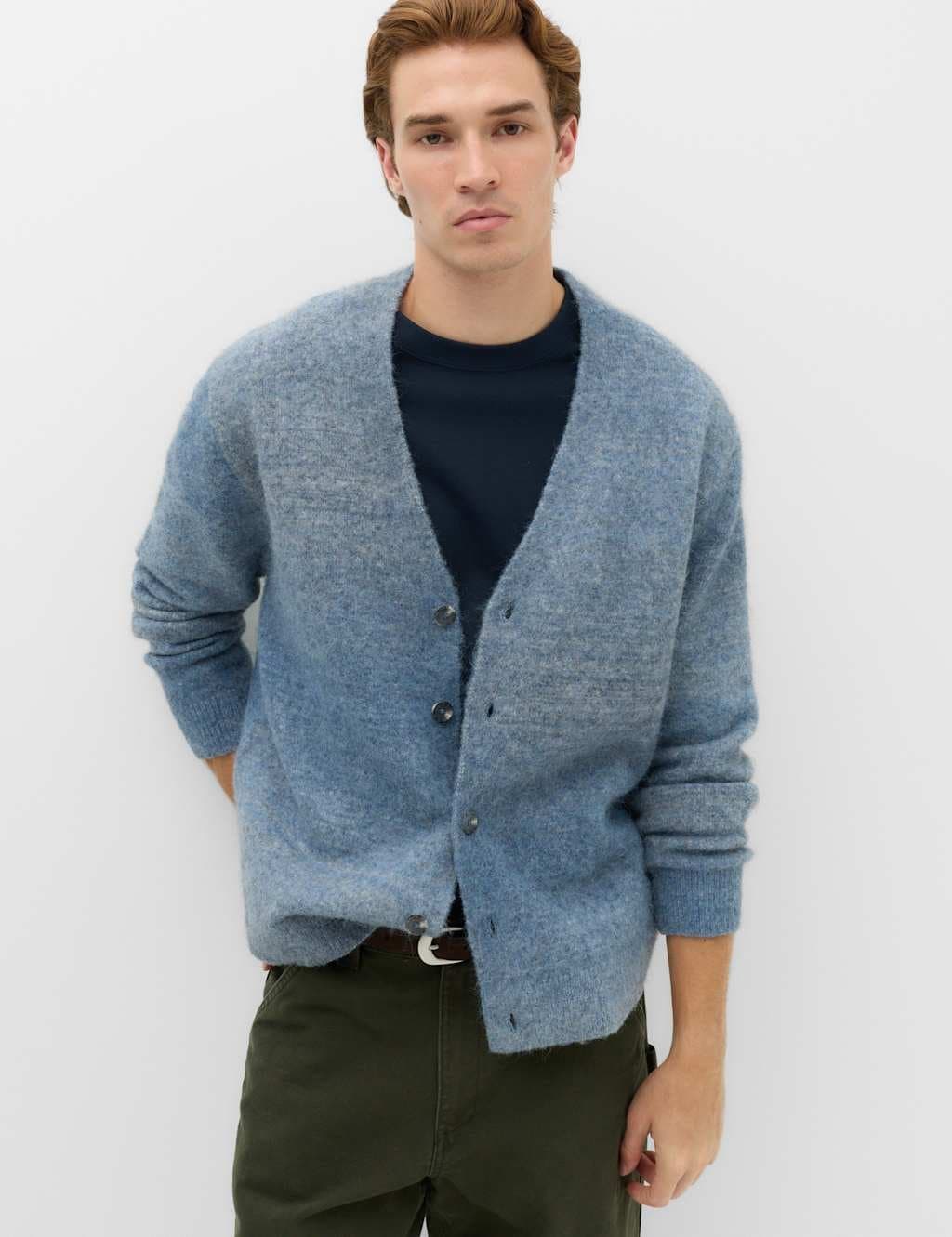 Marks & Spencer M&S Lofty Ombre Cardigan Blue Mix