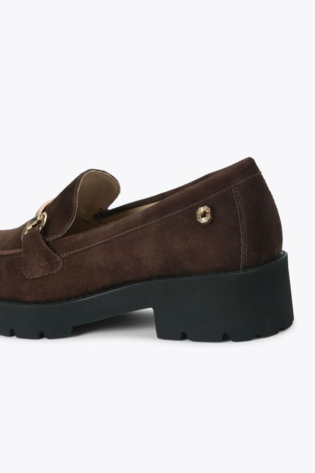 Carvela Carvela Women's 'Snap Chunky' Suede Flats in Brown - 3