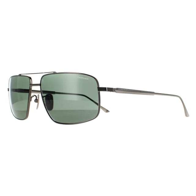Chopard Chopard Men's Aviator Total Shiny Gunmetal Grey Green Polarised SCHF21M in Black - 2