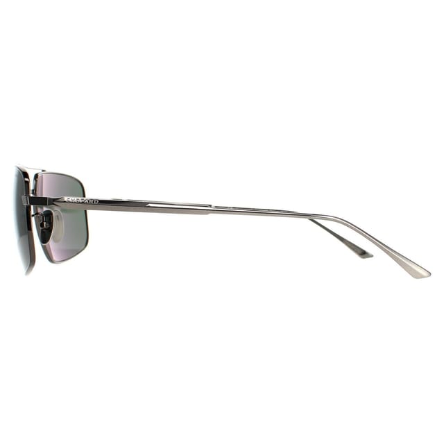 Chopard Chopard Men's Aviator Total Shiny Gunmetal Grey Green Polarised SCHF21M in Black - 3