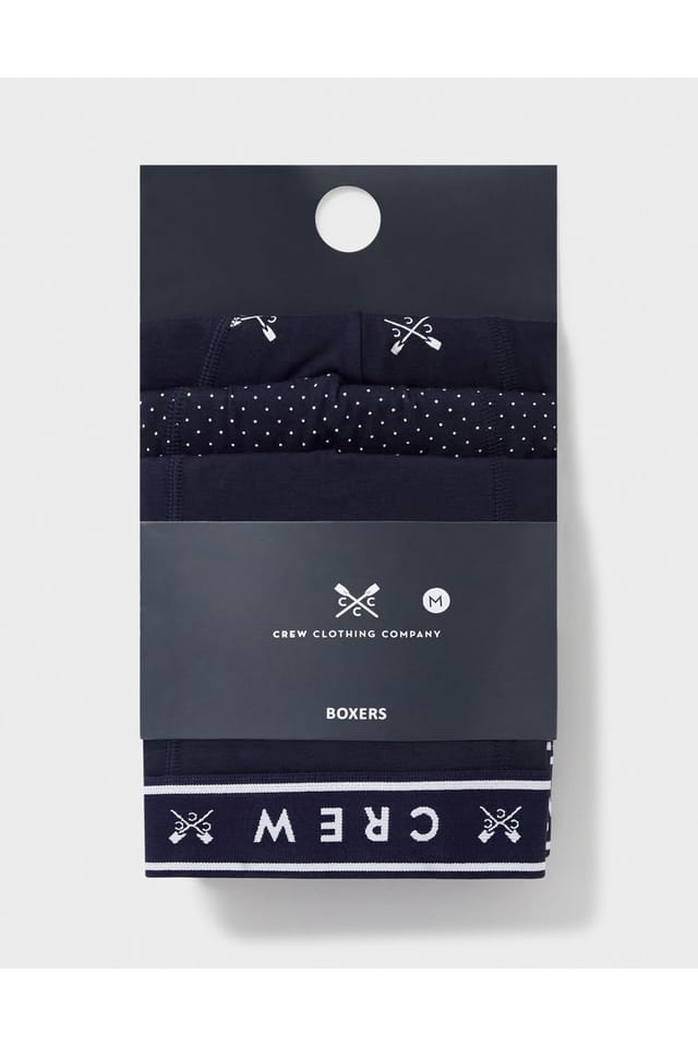 Crew Clothing Crew Clothing Men's 3Pk Jersey Boxer Navy Multi - 2