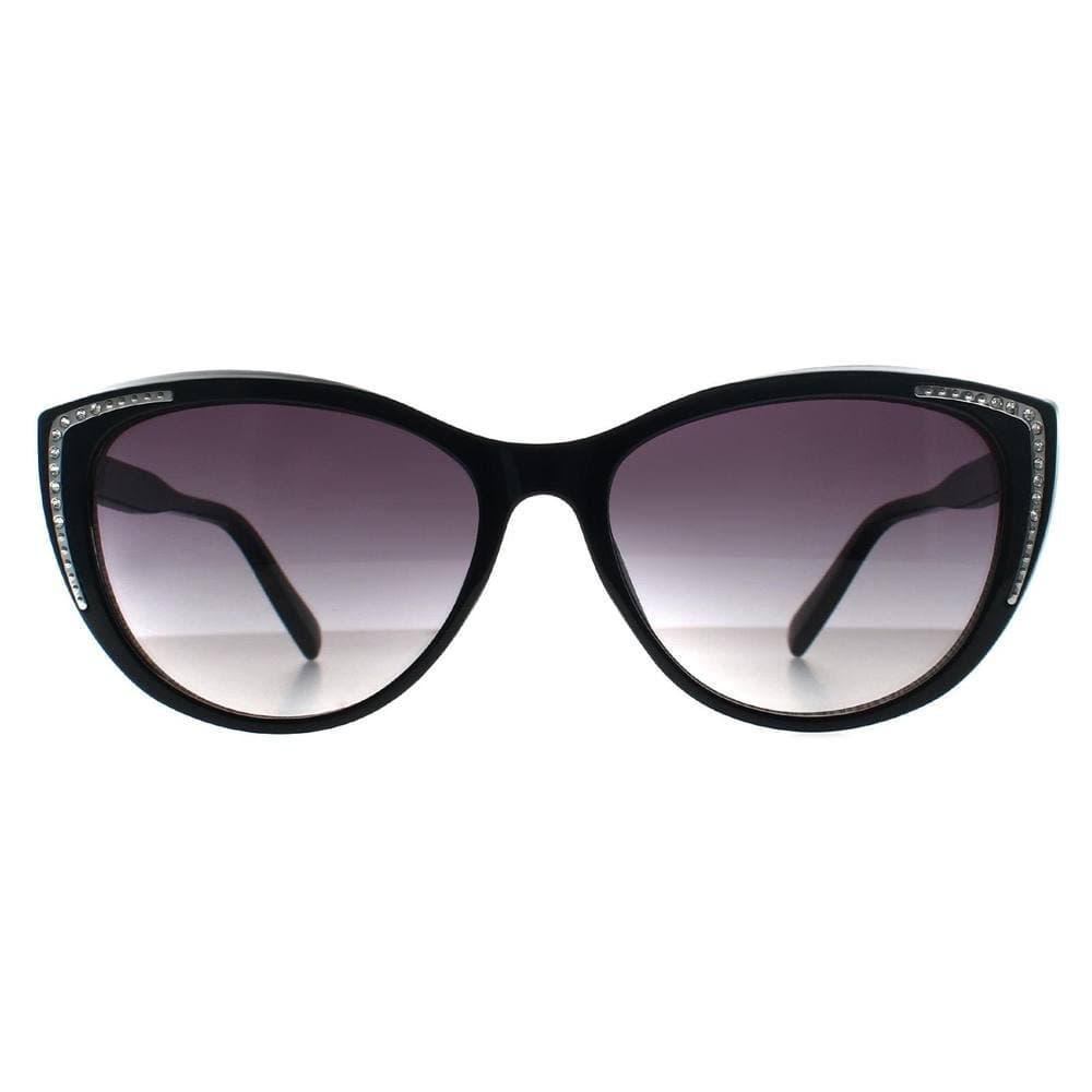 Guess Guess Women's Cat Eye Shiny Black Smoke Grey Gradient GO00006