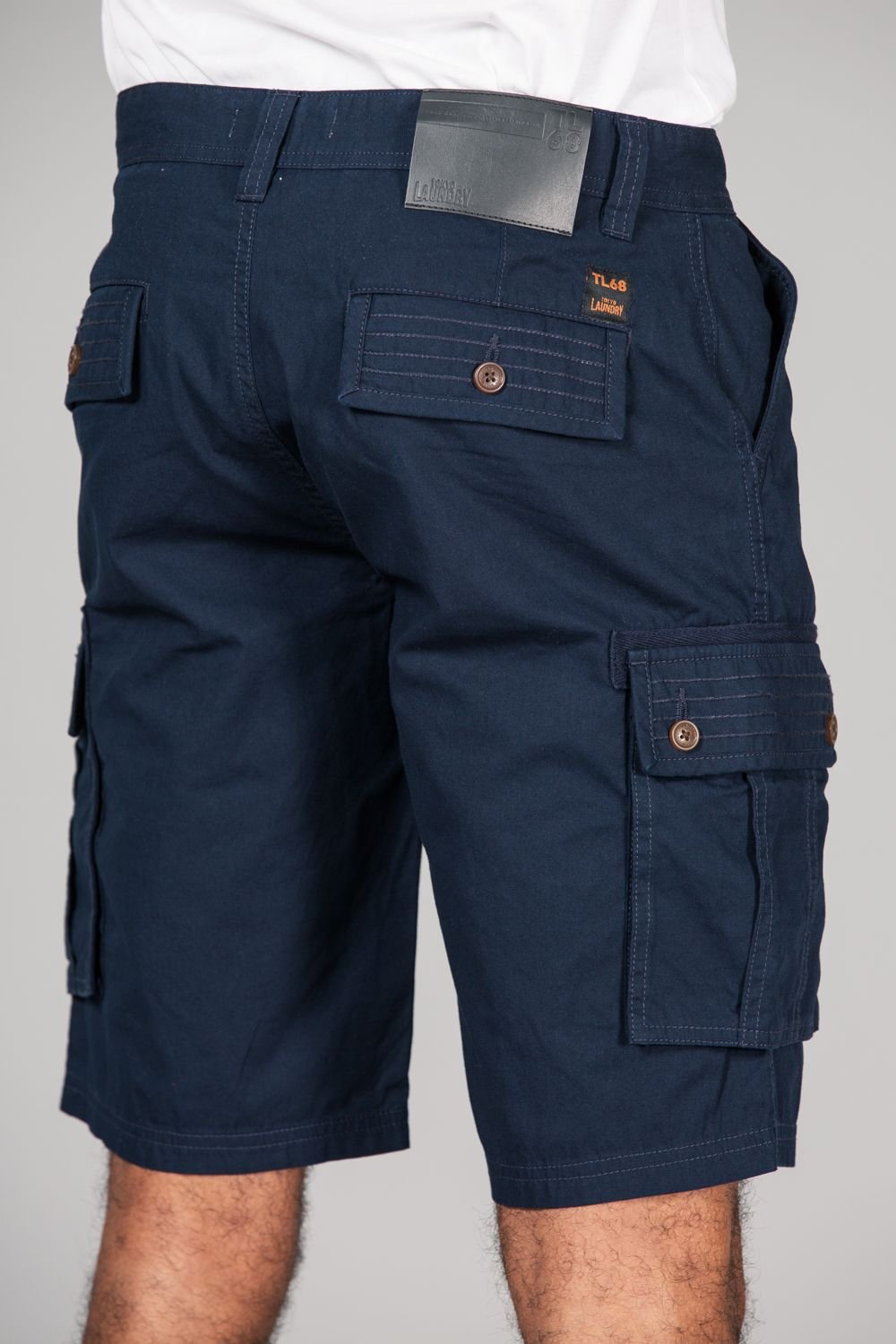 Tokyo Laundry Tokyo Laundry Men's Cotton Cargo-Style Short with Pockets in Navy - 3