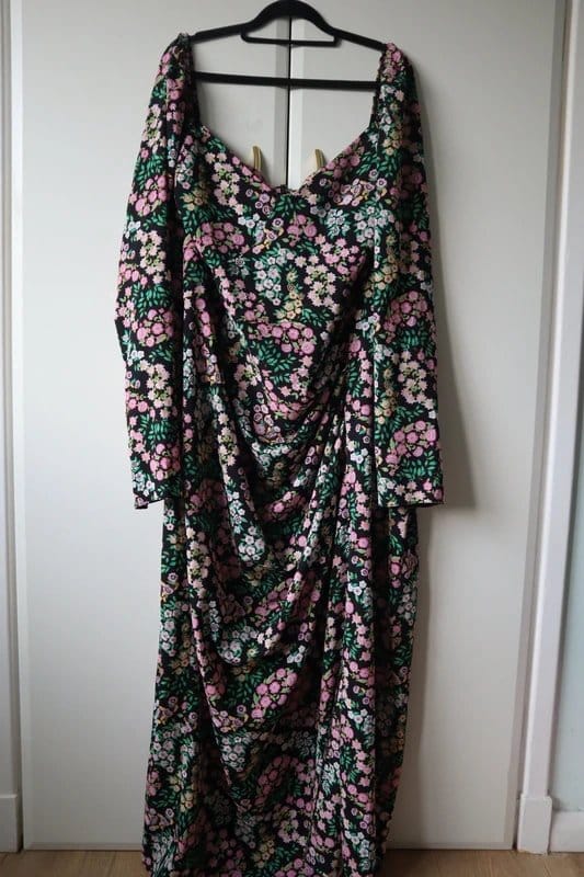 ASOS Floral Print Maxi Dress with Side Slit