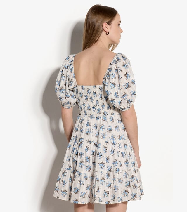 Apricot Women's White Floral Puff Sleeve Milkmaid Mini Dress Apricot New Look - 2