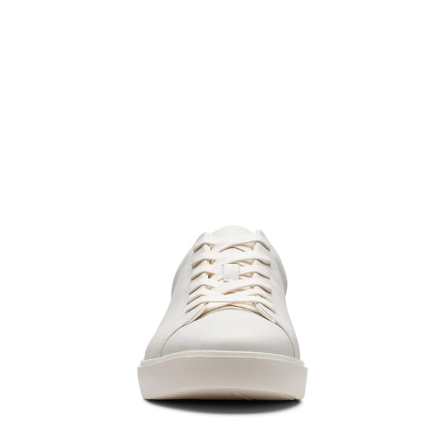 Clarks Clarks Men's Un Costa Lace White Leather Trainers, Lace Up - 3