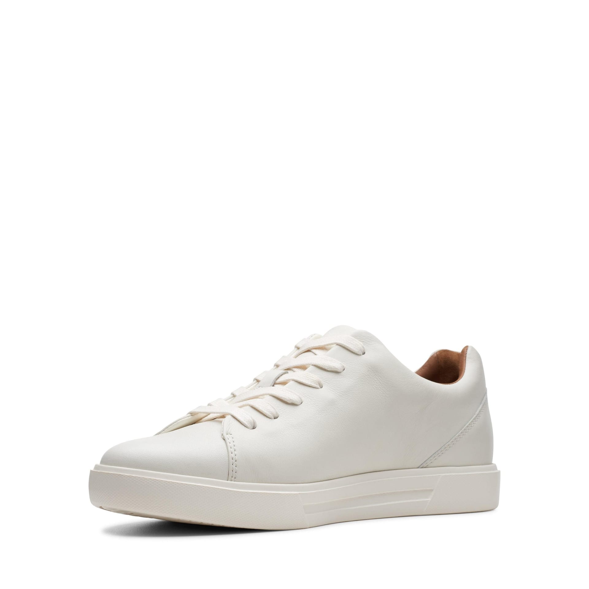 Clarks Clarks Men's Un Costa Lace White Leather Trainers, Lace Up - 4