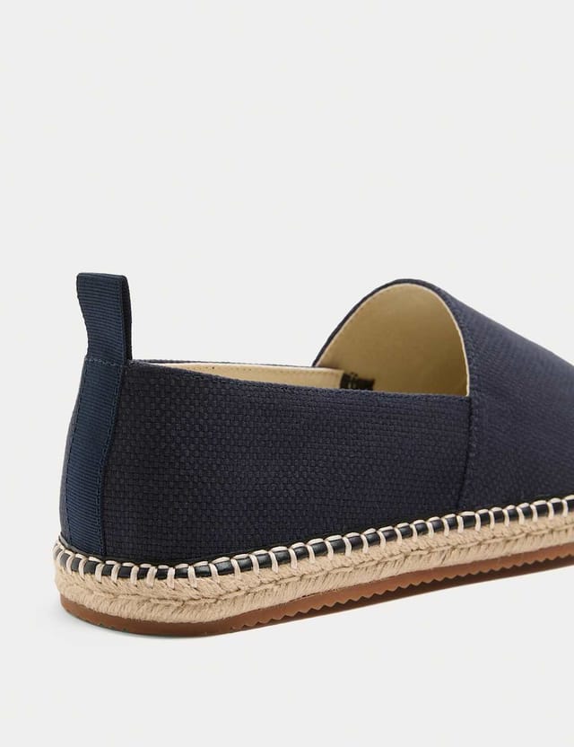 Marks & Spencer M&S Slip On A Line Espadrilles Blue Mix - 2