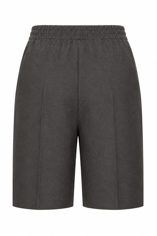 David Luke David Luke Men's Bermuda Length School Shorts in Charcoal - 2