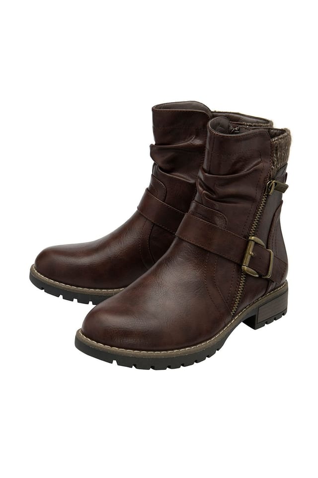 Lotus Lotus Women's Brown 'Jemma' Zip-Up Ankle Boots - 2