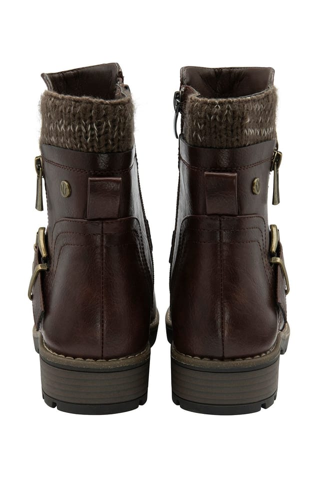Lotus Lotus Women's Brown 'Jemma' Zip-Up Ankle Boots - 3
