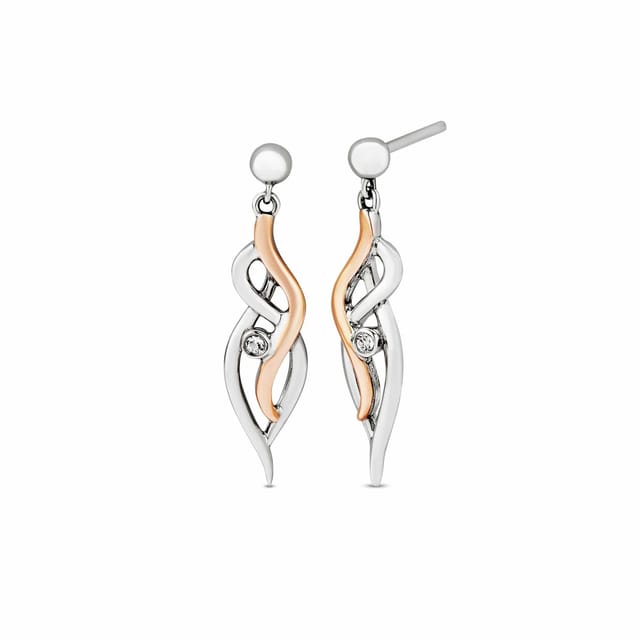 Clogau Clogau Women's Nature's Wonder Sterling Silver Waterfall Drop Earrings with Topaz in Metallics - 2