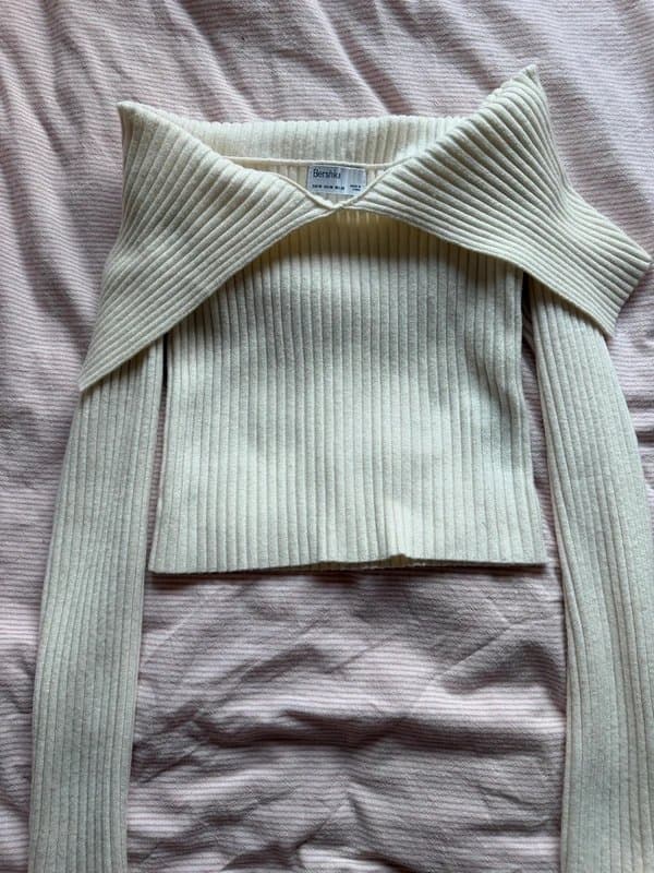 Bershka Bershka knit off shoulder top