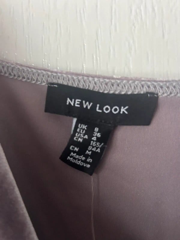 New Look Grey Velvet Bodysuit