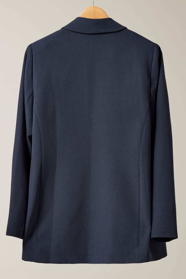 Evans Evans Women's Fully Lined Blazer in Blue - 3
