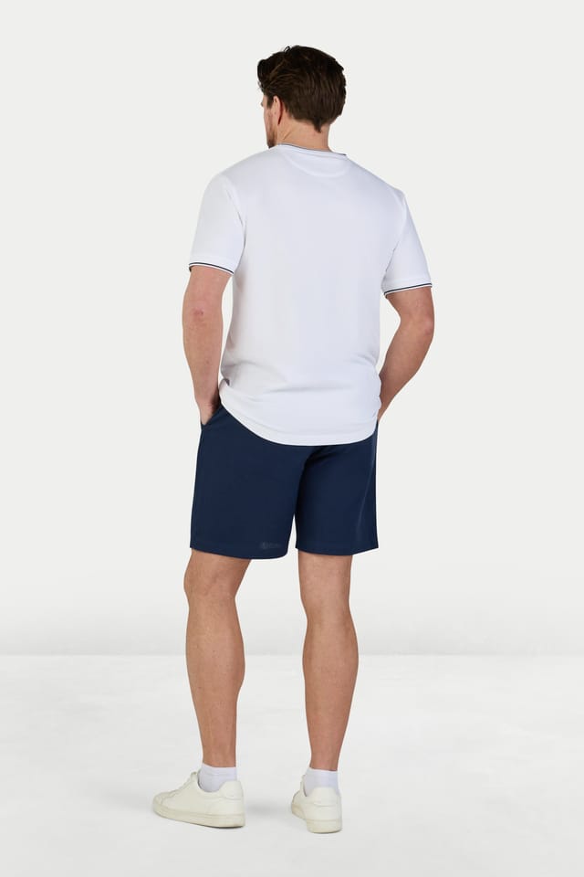raging bull Raging Bull Men's Stretch Waist Linen Short in Navy - 2