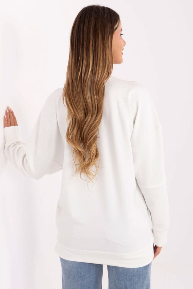 Love Lace Love Lace Women's Buttery Soft Viscose Elastane Round Neck Top in White - 3