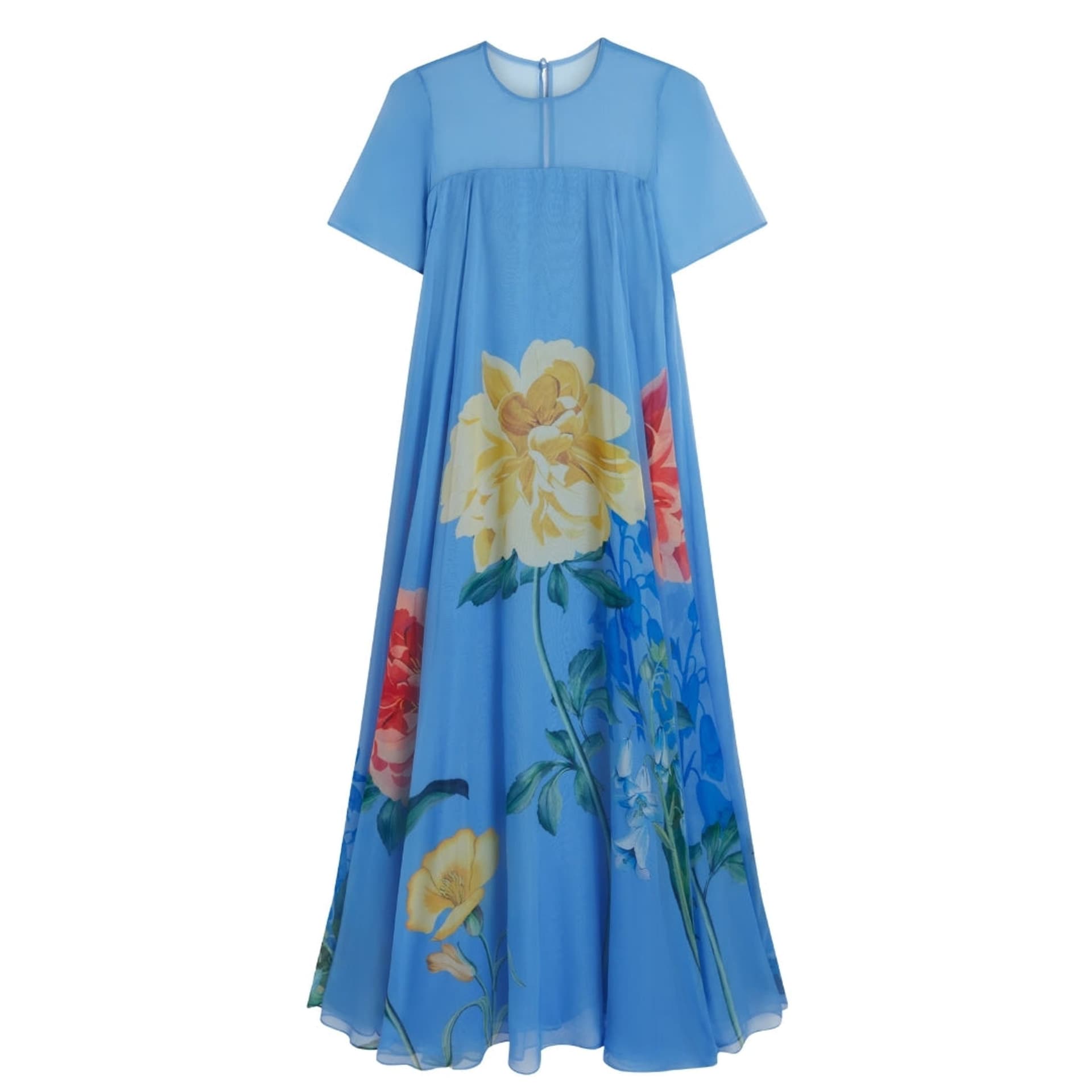 Ted Baker Ted Baker Women's Marie Short Sleeve Round Neck Maxi Dress in Light Blue