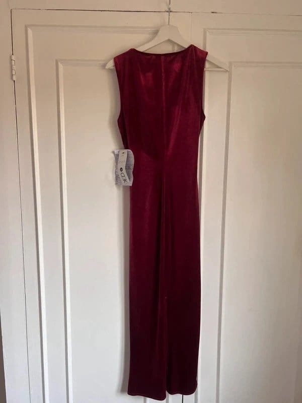 ASOS Red Velvet Jumpsuit