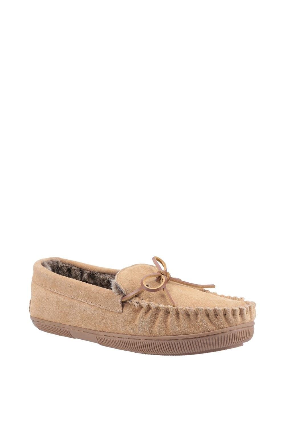 Hush Puppies Hush Puppies Men's 'Ace' Suede Classic Slippers in Tan