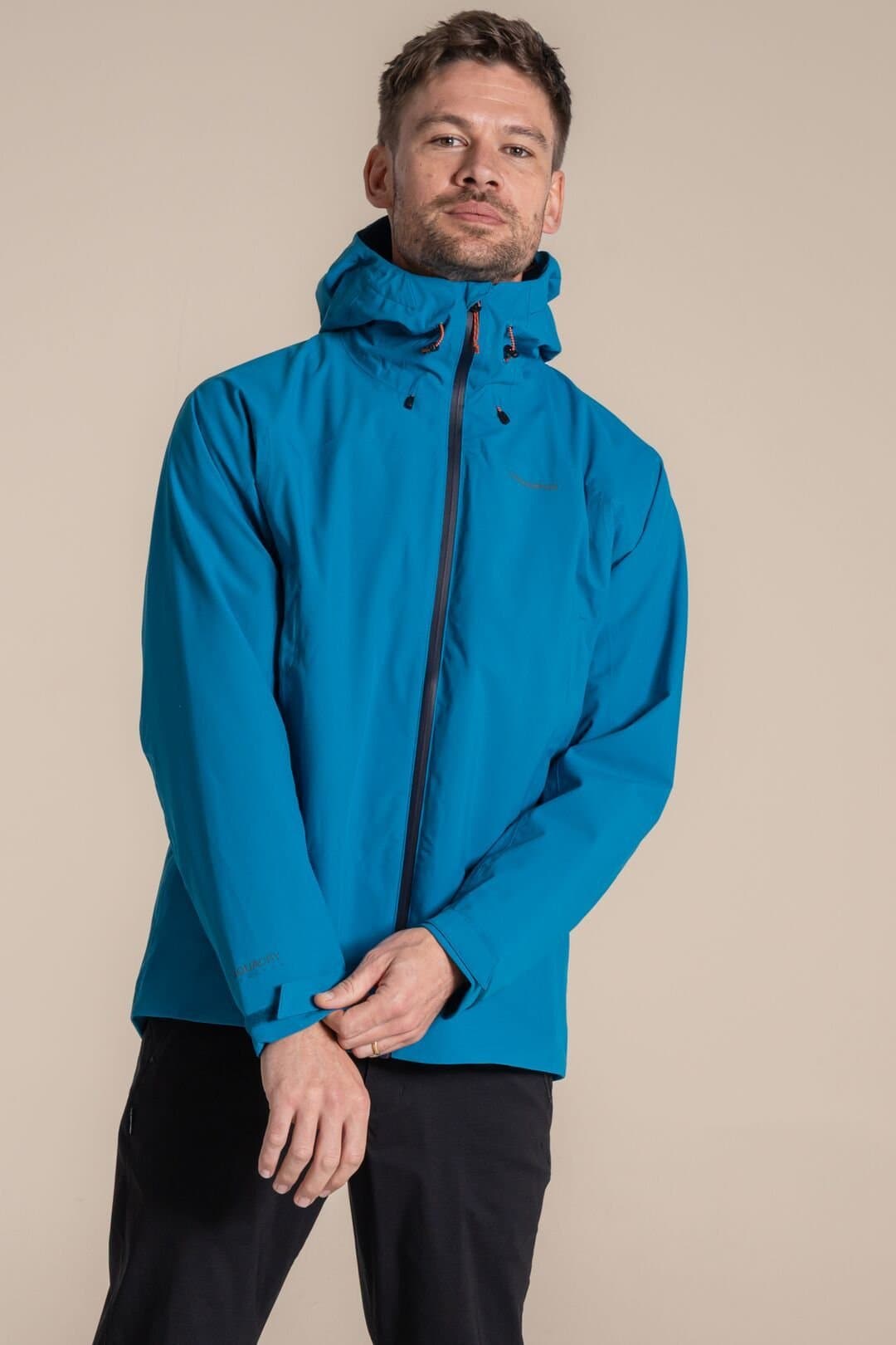 Craghoppers Craghoppers Men's Ponsa Waterproof Shell Jacket in Bright Blue