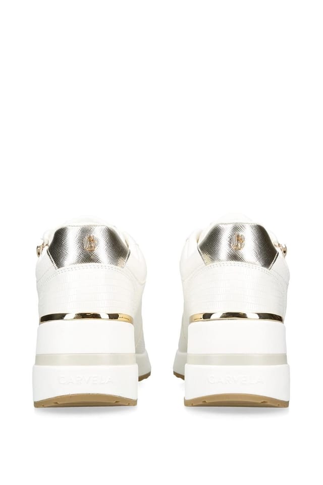 Carvela Carvela Women's 'High Rise' Trainers in White - 3